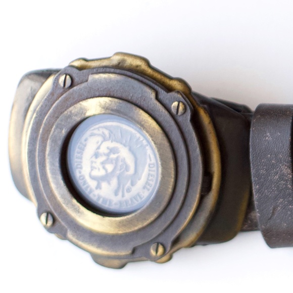 DIESEL Hand Made Leather/Bronze Belt - Picture 3 of 6